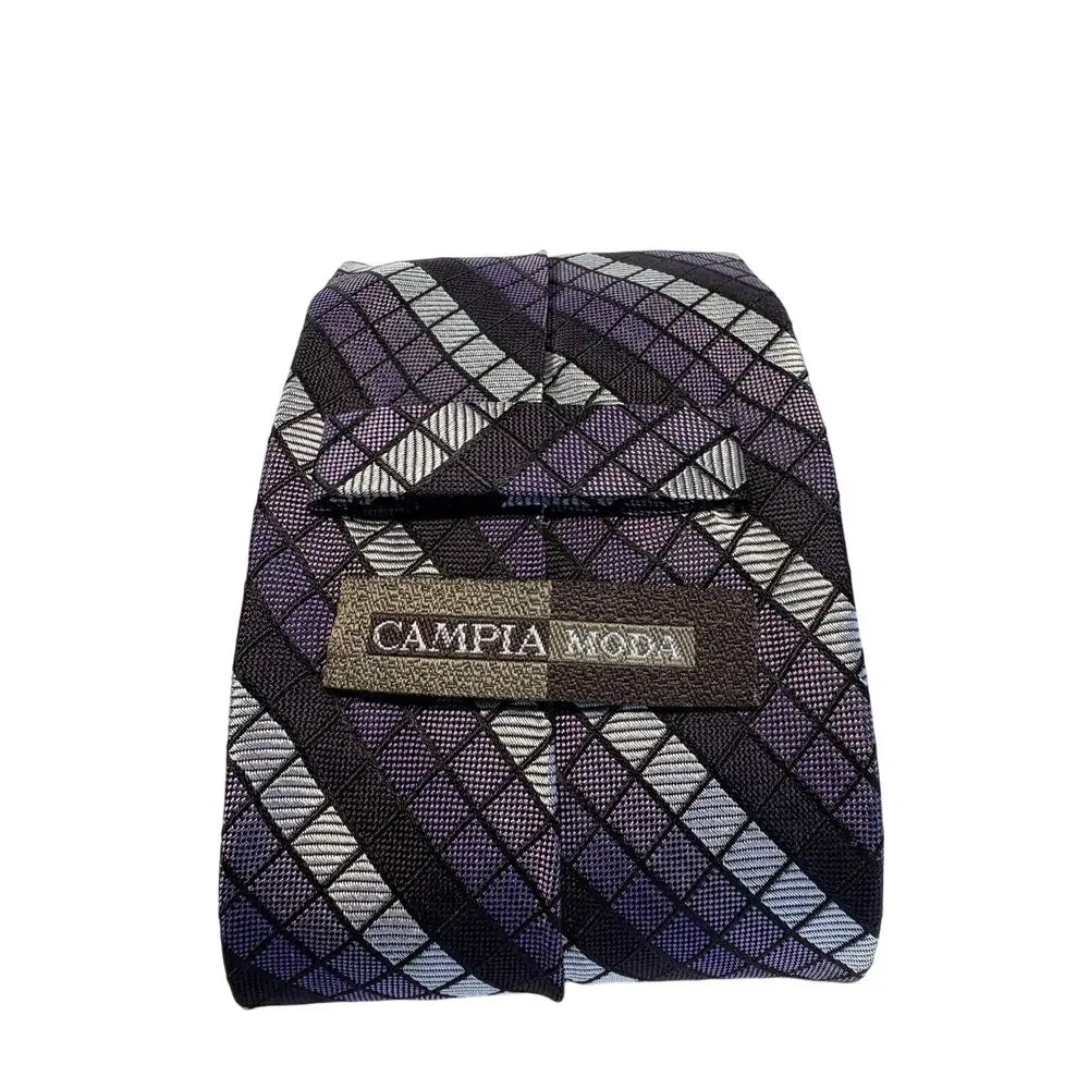 CAMPIA MODA Men's Geometric Pattern Neck Tie
